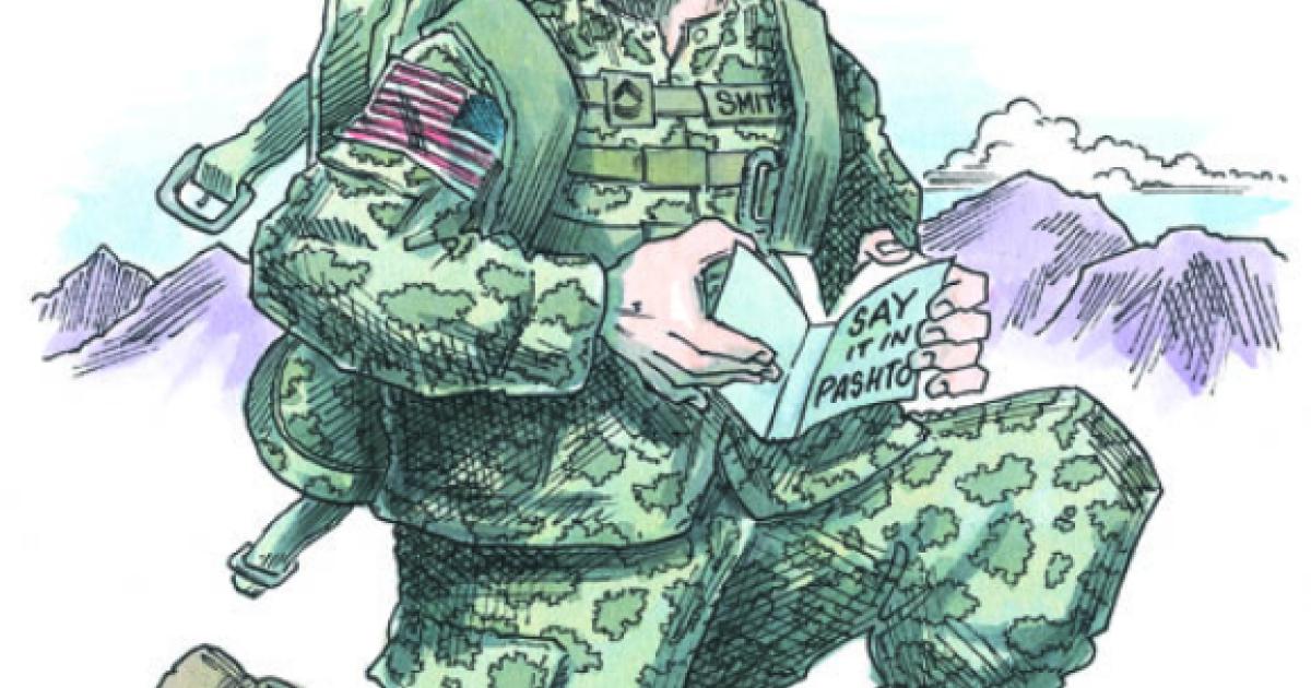 Solider with book