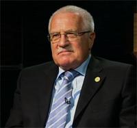 Czech Republic president Václav Klaus