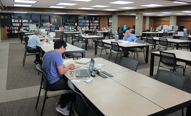 The new archives reading room on April 15, 2014