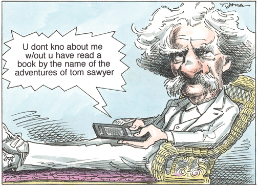All Twitter, No Twain