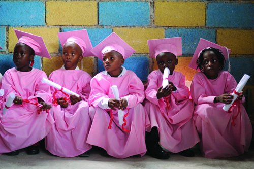 Haitian kindergartners