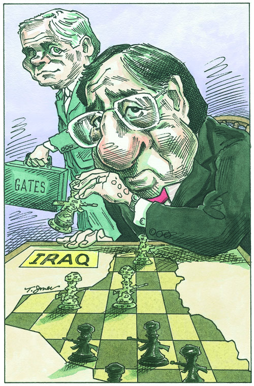 Iraq and Gates chess game