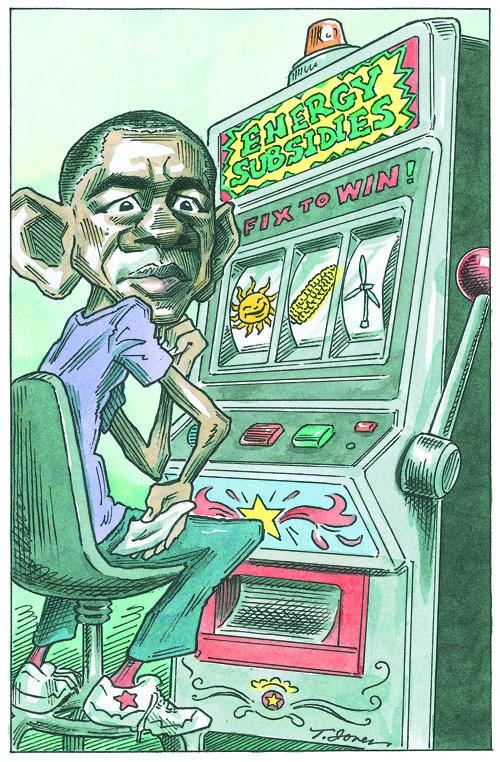 Obama sitting at energy subsidies jackpot 