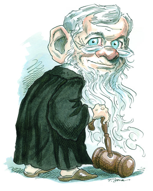 judge with gavel