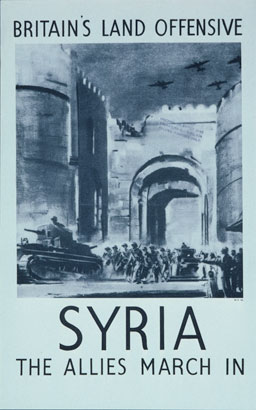 Hoover Archives Poster collection: UK 3297, Britain&#039;s Land Offensive, Syria, The