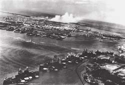 Pearl Harbor as seen from a Japanese plane