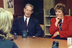 King Michael and Daughter Visit Hoover Institution