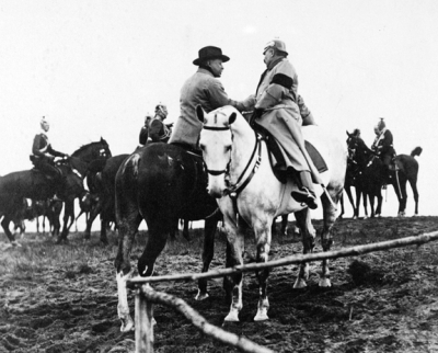 Former president Theodore Roosevelt and Kaiser Wilhelm II