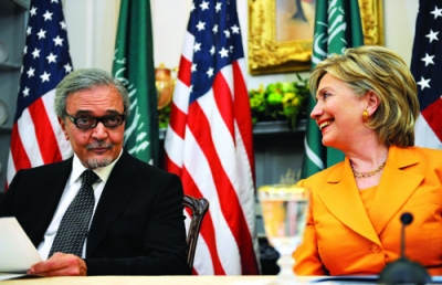 Minister Saud al-Faisal meets with U.S. Secretary of State Hillary Clinton