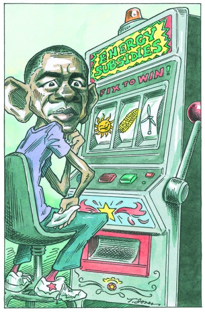 Obama sitting at energy subsidies jackpot